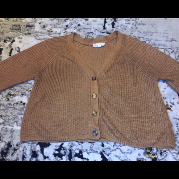 Light brown button up sweater - Picture 2 of 3